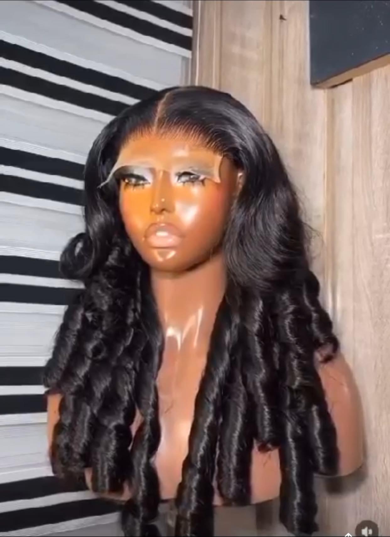 Human hair bounce